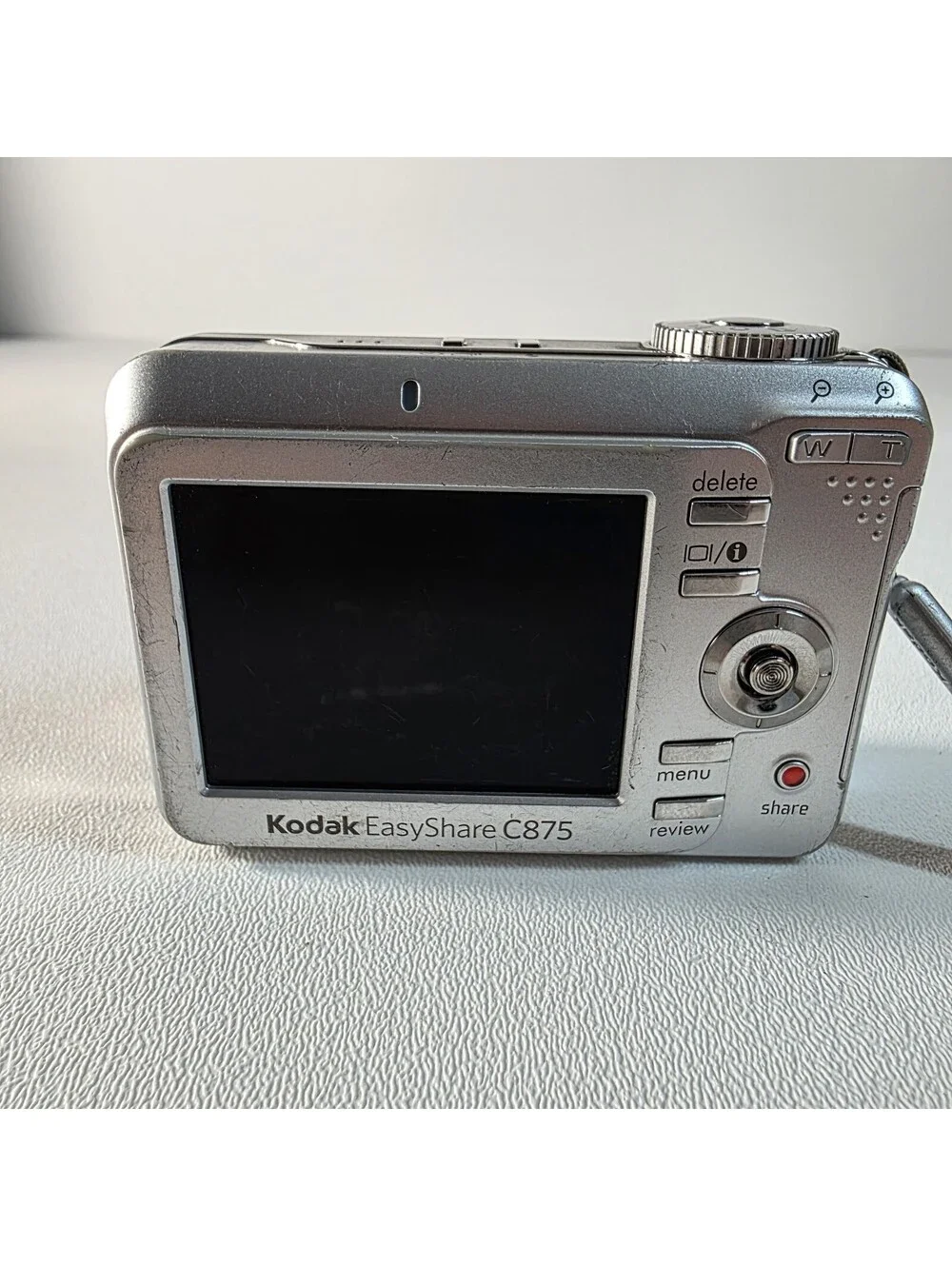 Kodak EasyShare C875 Silver 8.0MP Digital Camera Works / No Memory Card